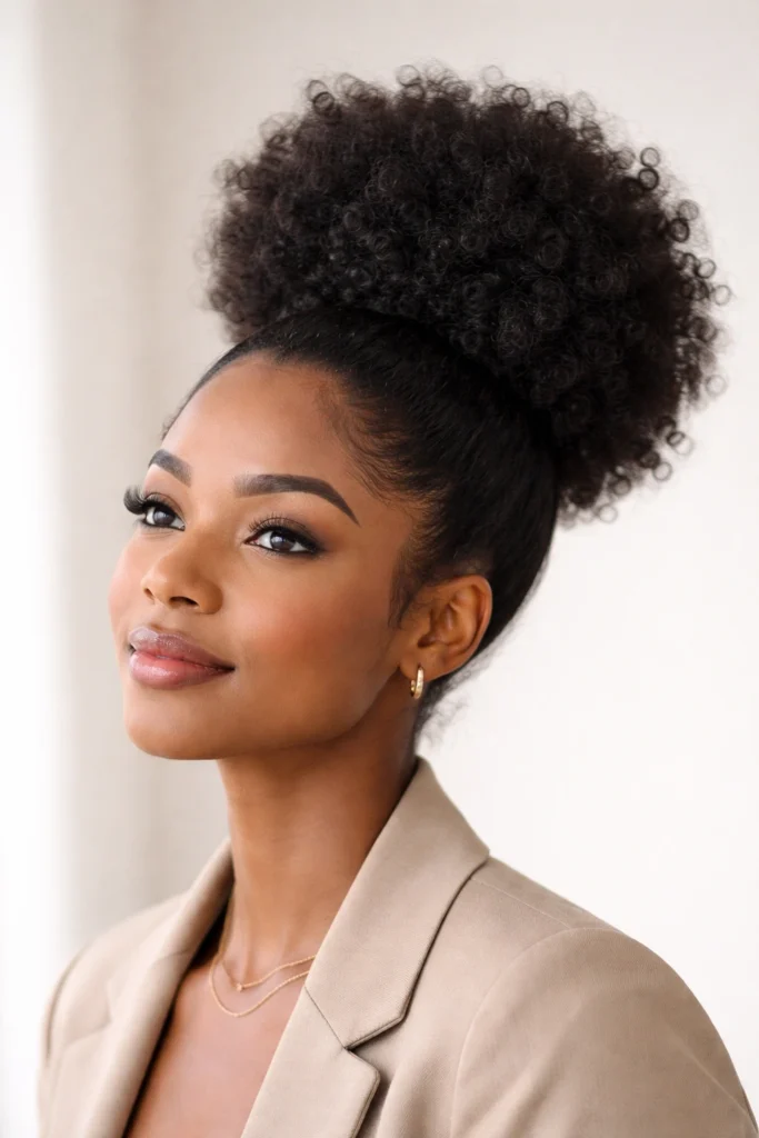 8 Afro Bun Styles for Work and Play