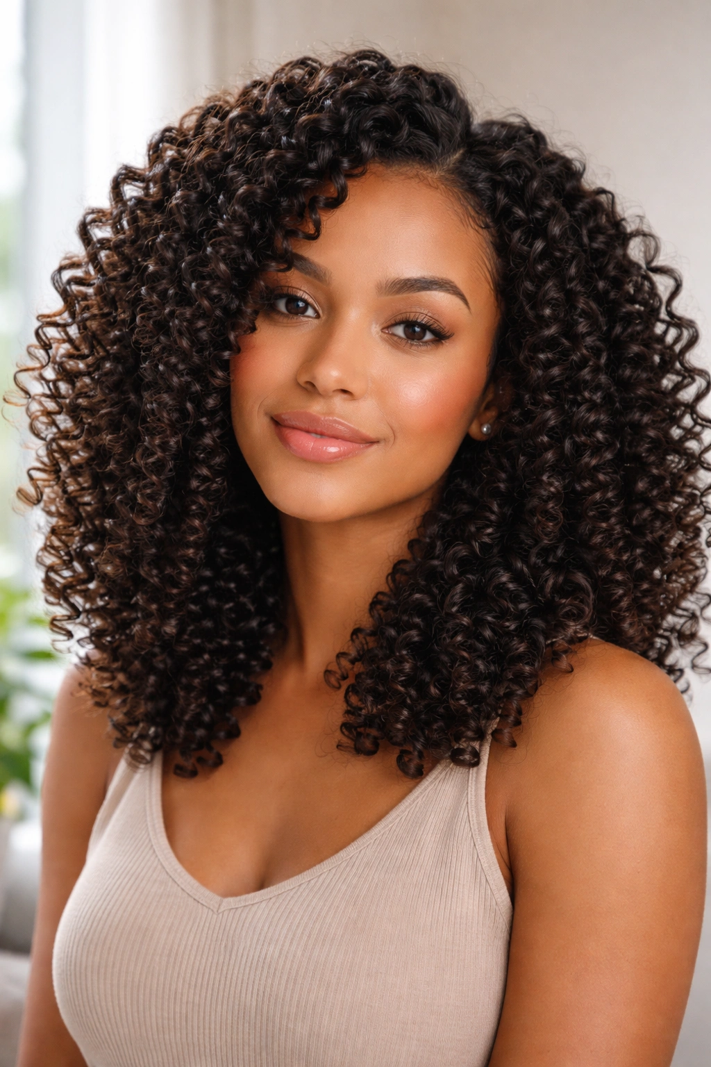 Defined spiral curls after unraveling overnight coils