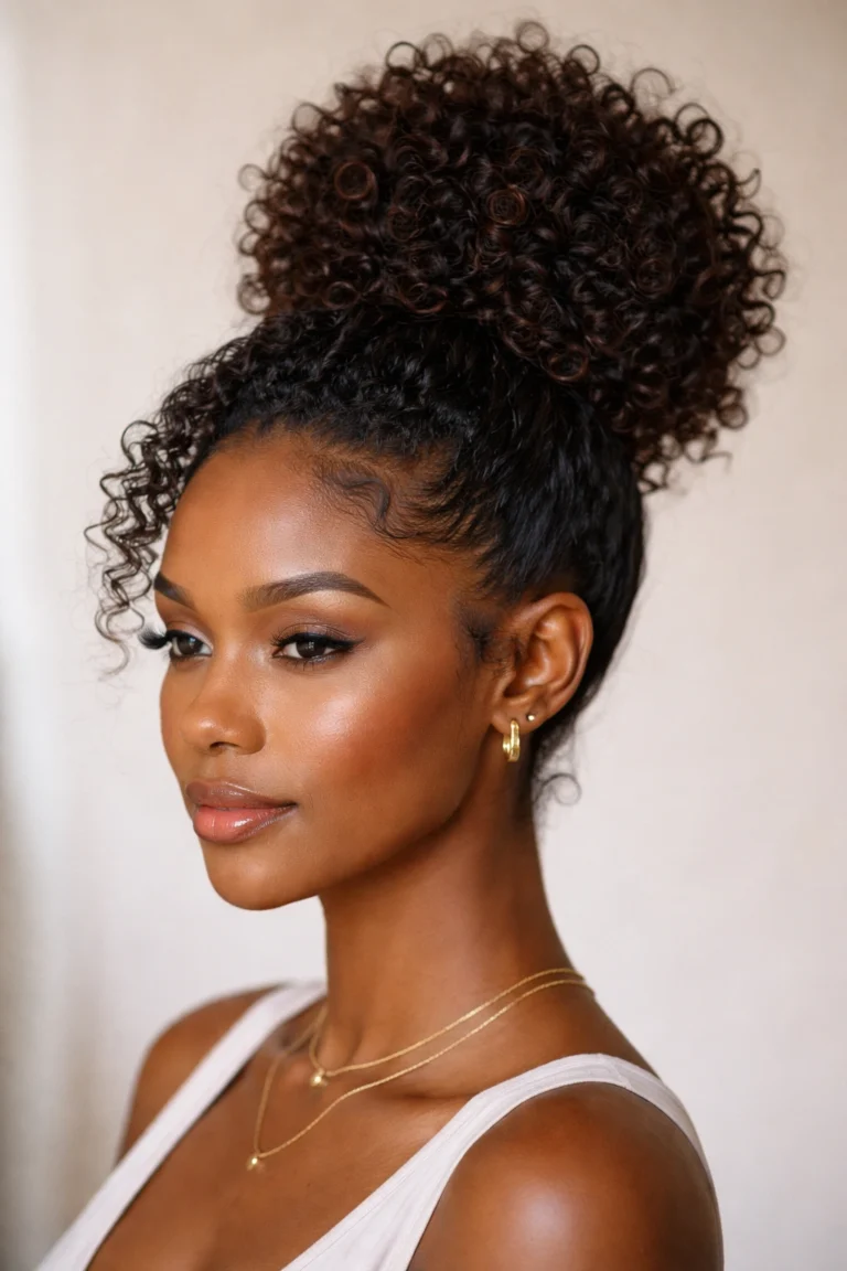 12 Curly Updos for Black Women