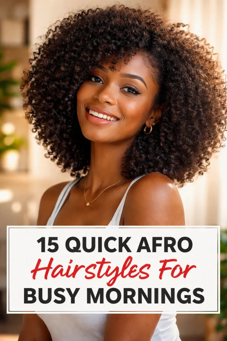 15 Quick Afro Hairstyles for Busy Mornings