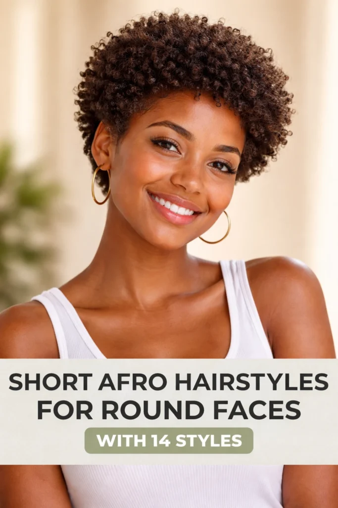 14 Short Afro Hairstyles for Round Faces