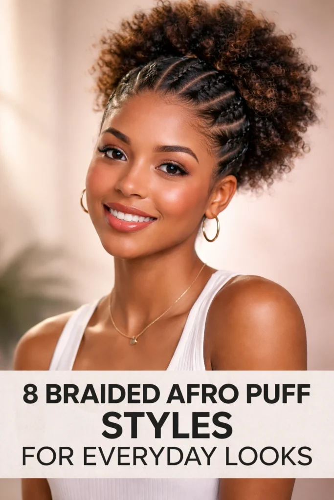 8 Braided Afro Puff Styles to Try