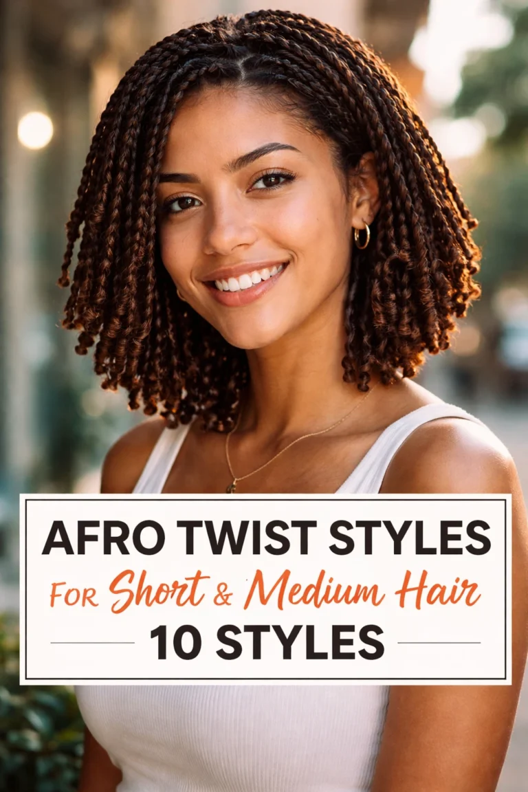 10 Afro Twist Styles for Short and Medium Hair