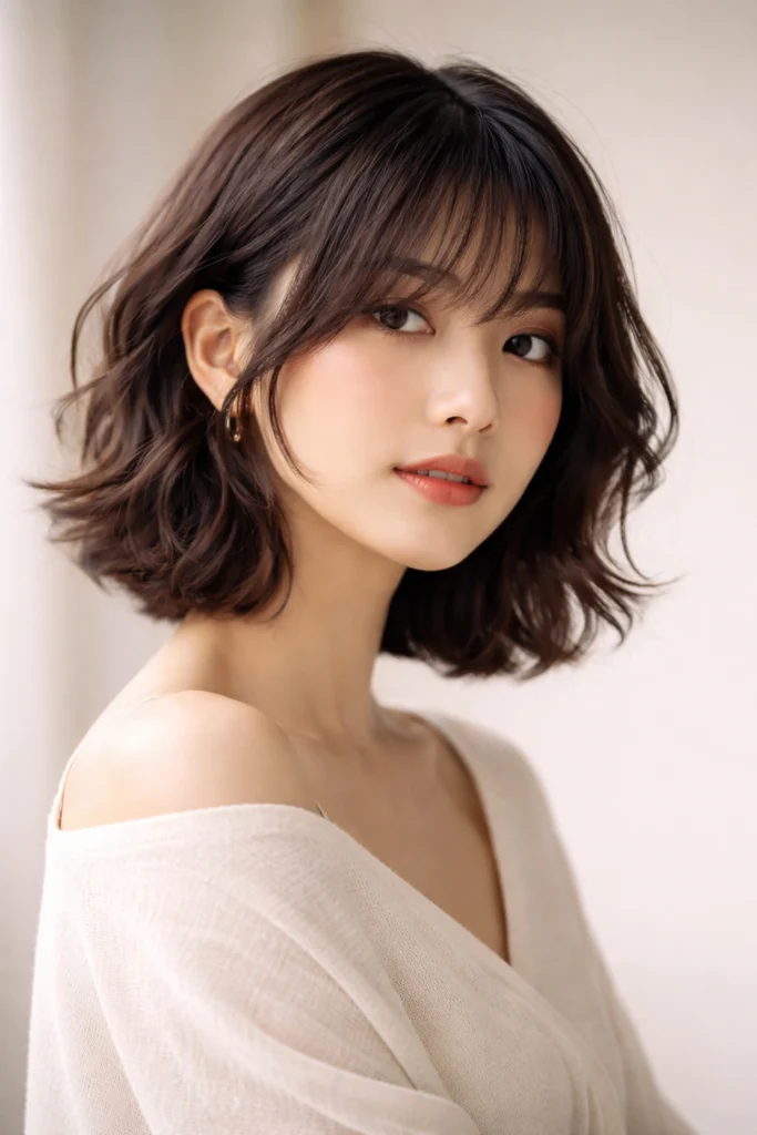 12 Short Wavy Hime Cuts