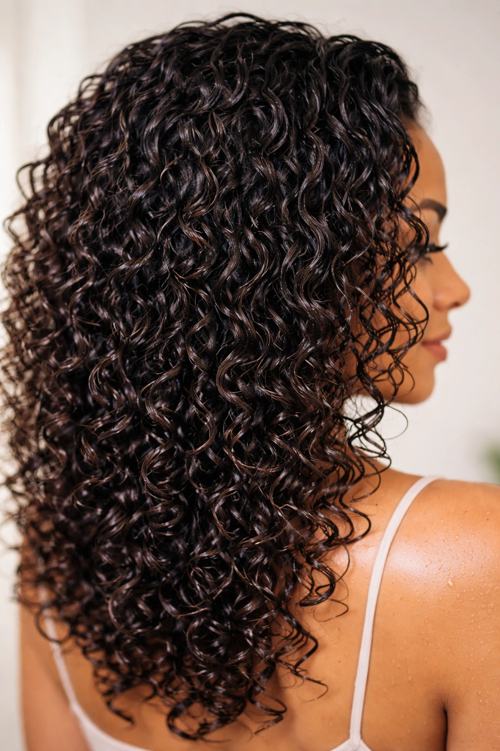 Wash-and-go curls with layered hydration and definition